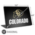 University of Colorado CU Logo on Black Universal Laptop 12in (9.8 x 6.8in) Skin